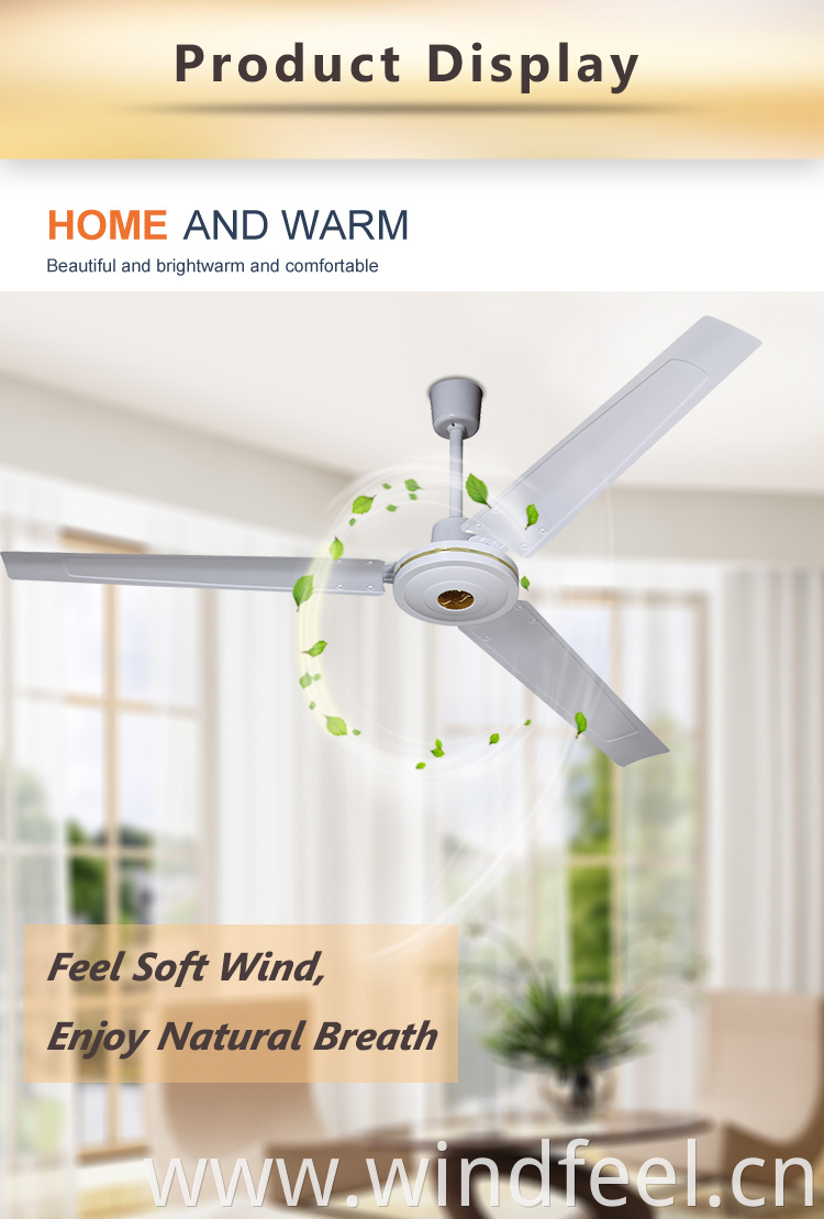 Vietnam Paraguay Malaysia 56 Inch Modern KDK Ceiling Fan with 5 Speed Capacitor Regulator